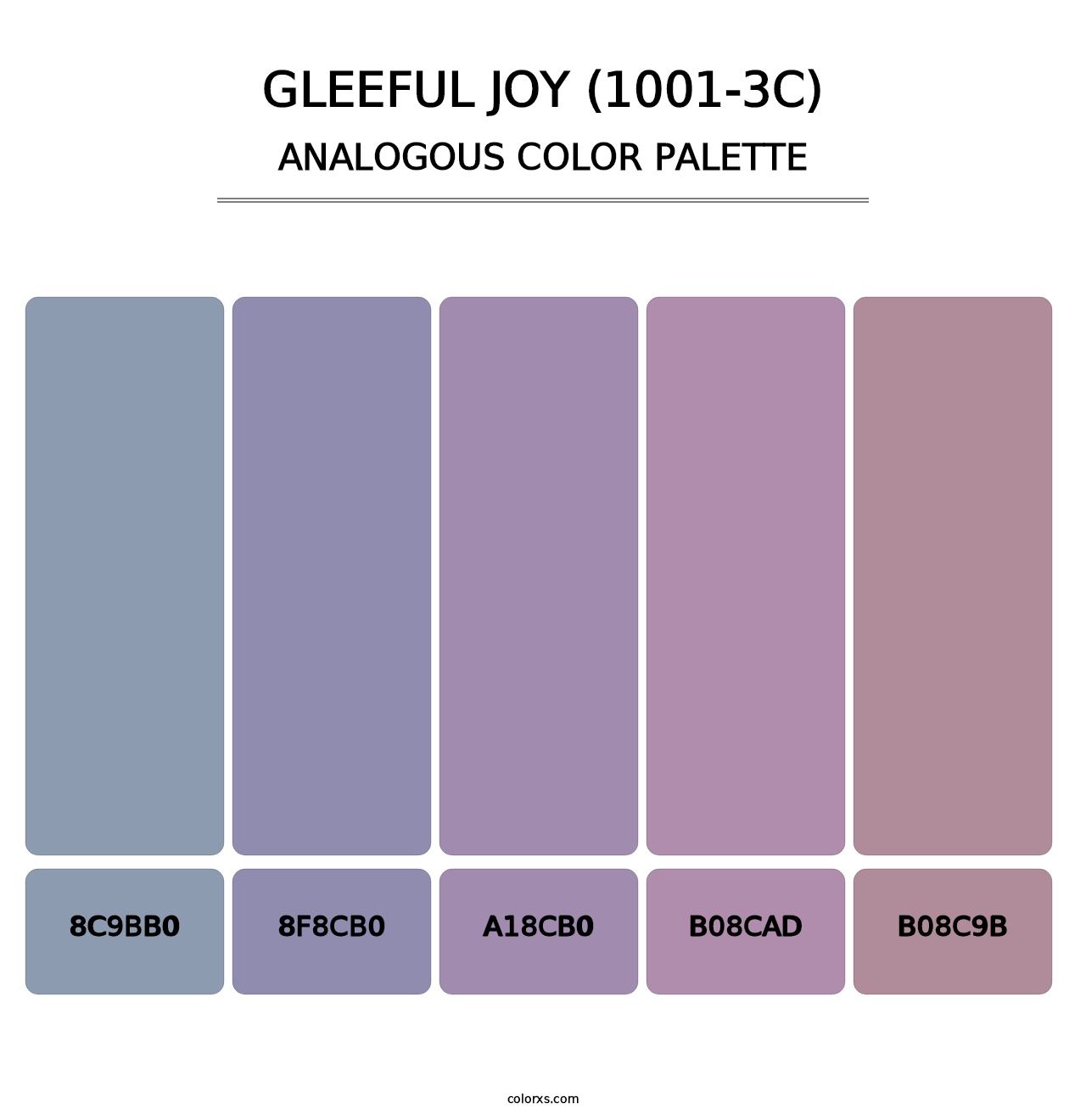 Gleeful Joy (1001-3C) - Analogous Color Palette