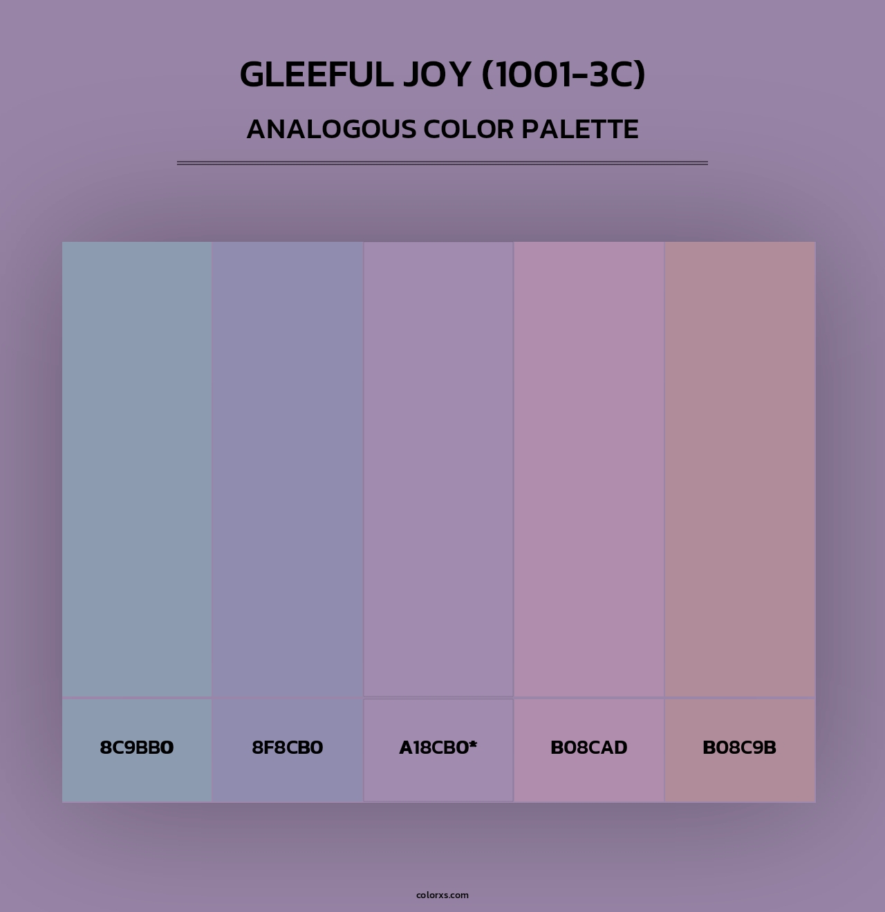 Gleeful Joy (1001-3C) - Analogous Color Palette