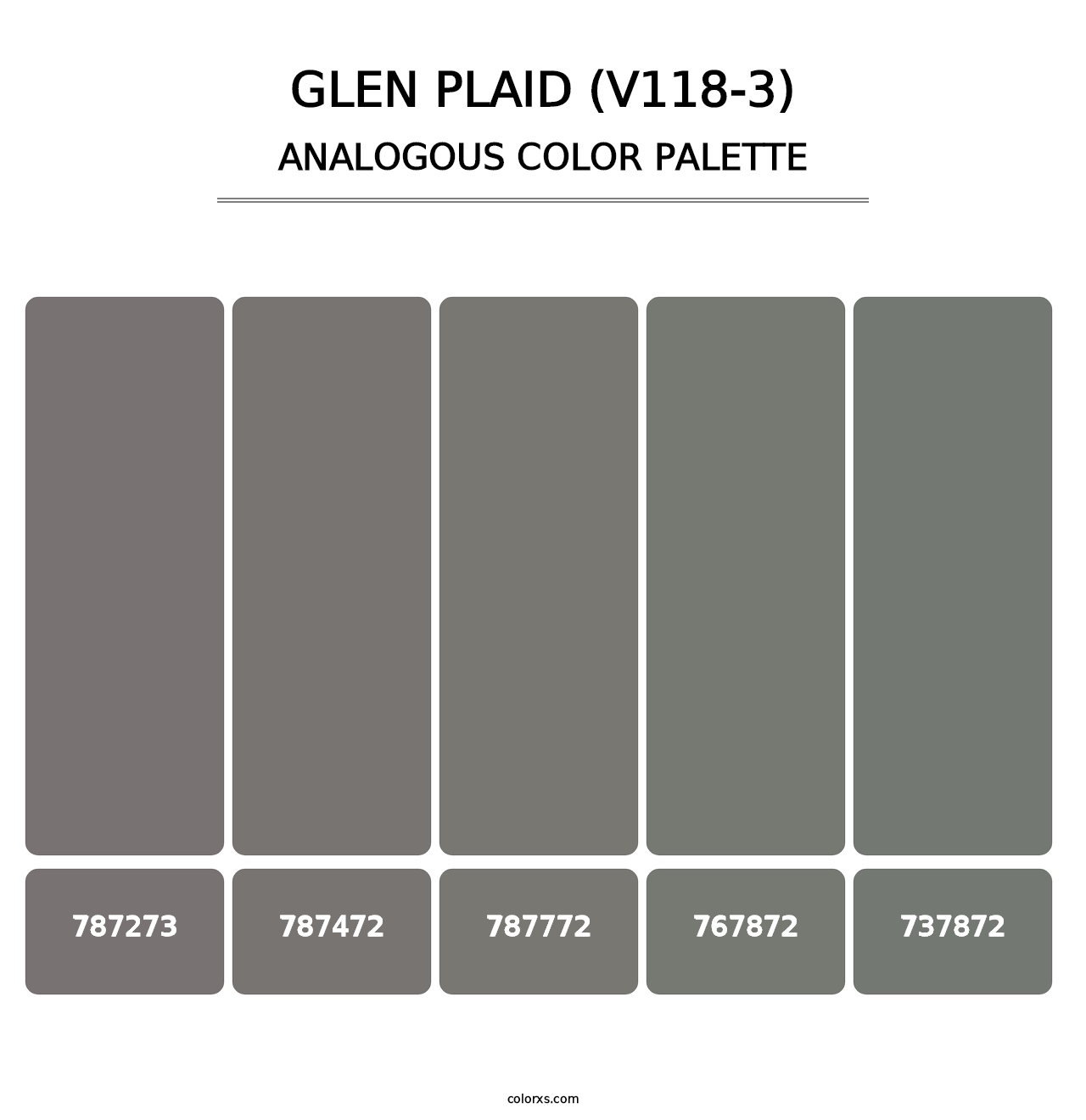 Glen Plaid (V118-3) - Analogous Color Palette