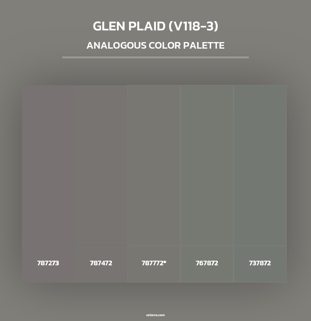 Glen Plaid (V118-3) - Analogous Color Palette