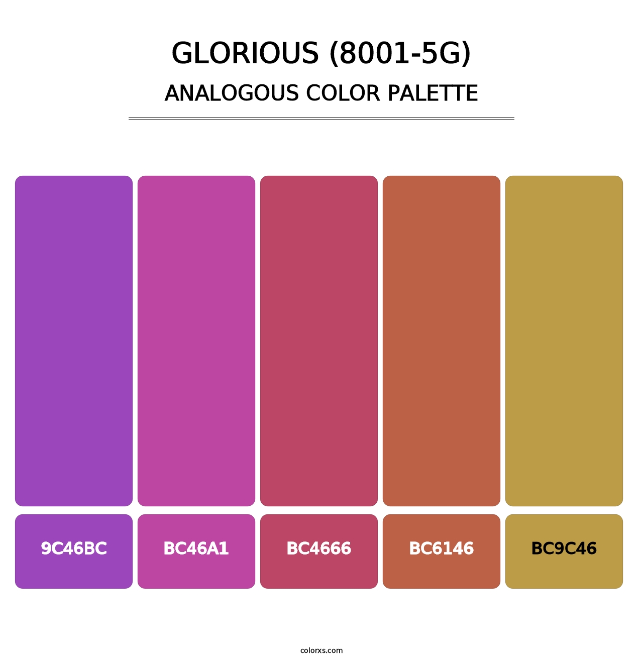 Glorious (8001-5G) - Analogous Color Palette