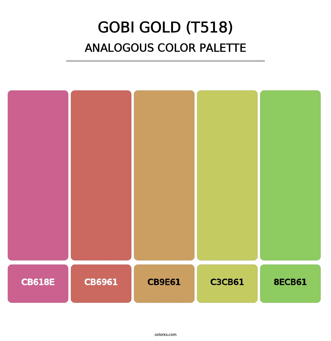 Gobi Gold (T518) - Analogous Color Palette