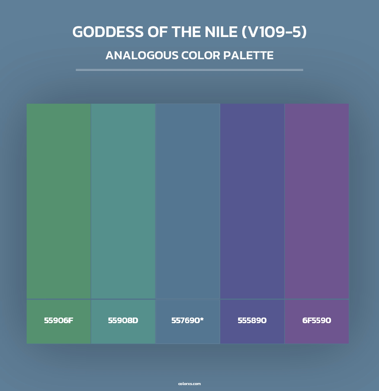 Goddess of the Nile (V109-5) - Analogous Color Palette