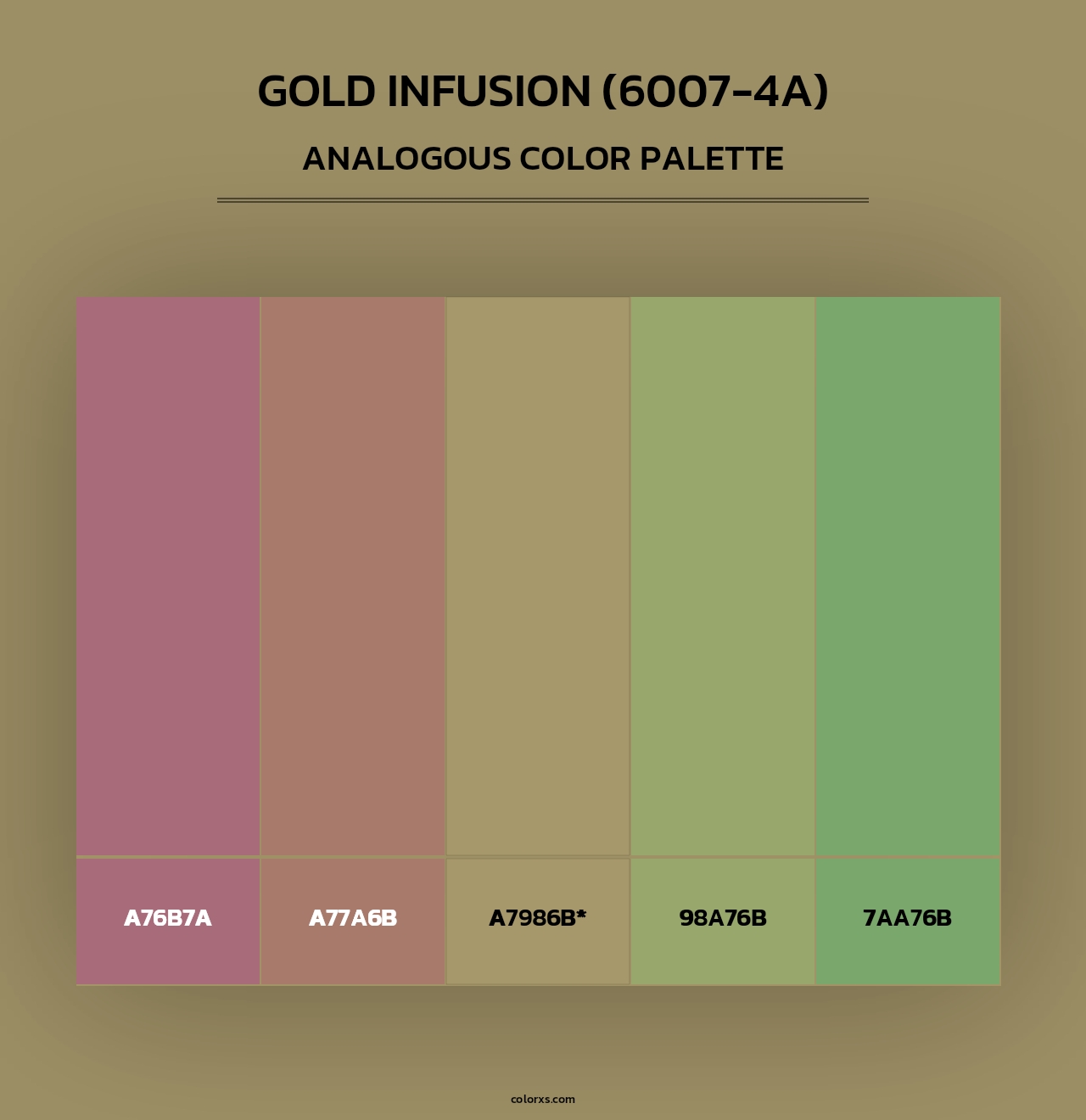 Gold Infusion (6007-4A) - Analogous Color Palette
