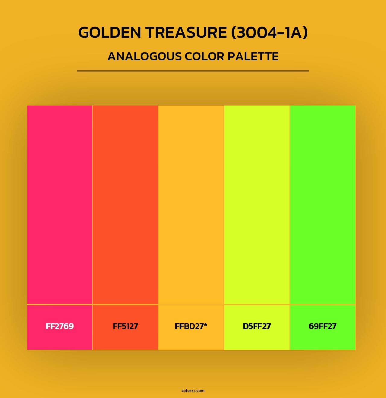 Golden Treasure (3004-1A) - Analogous Color Palette