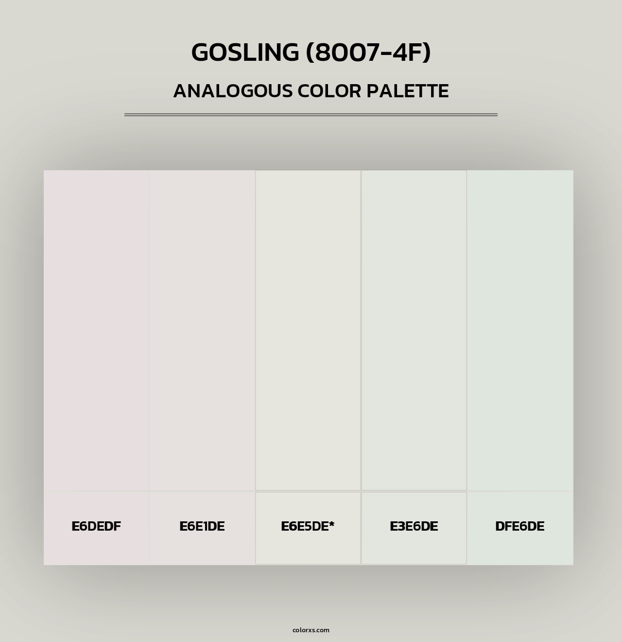 Gosling (8007-4F) - Analogous Color Palette