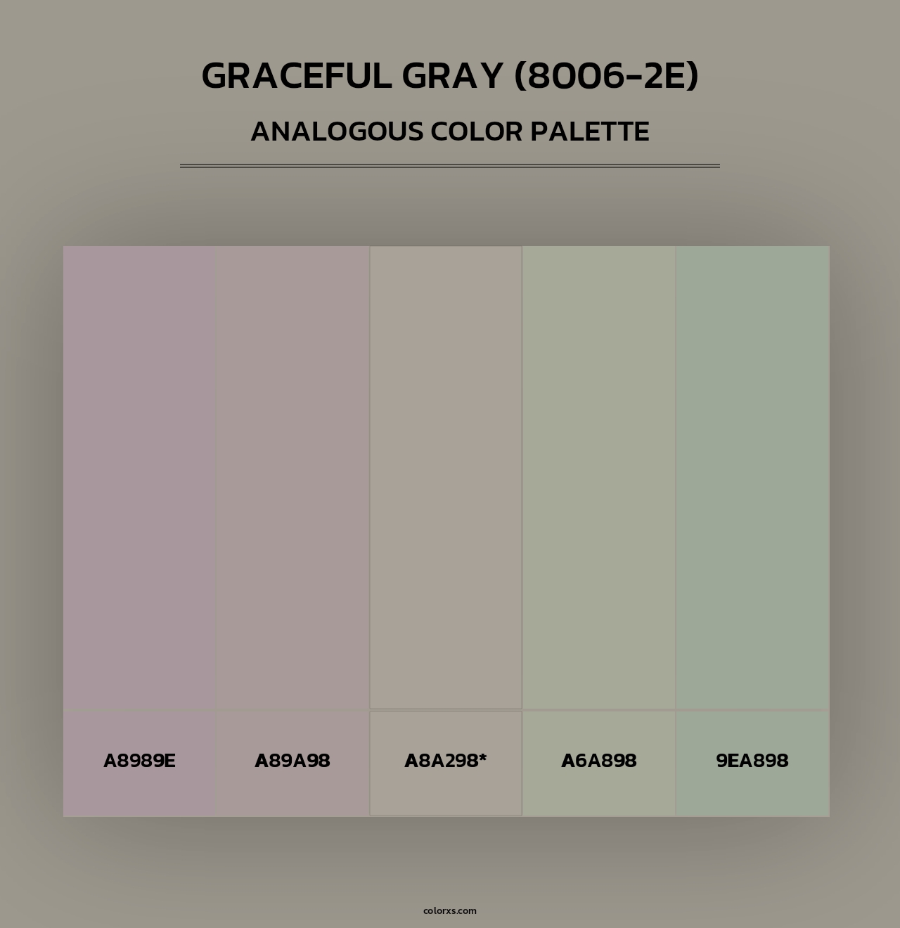Graceful Gray (8006-2E) - Analogous Color Palette