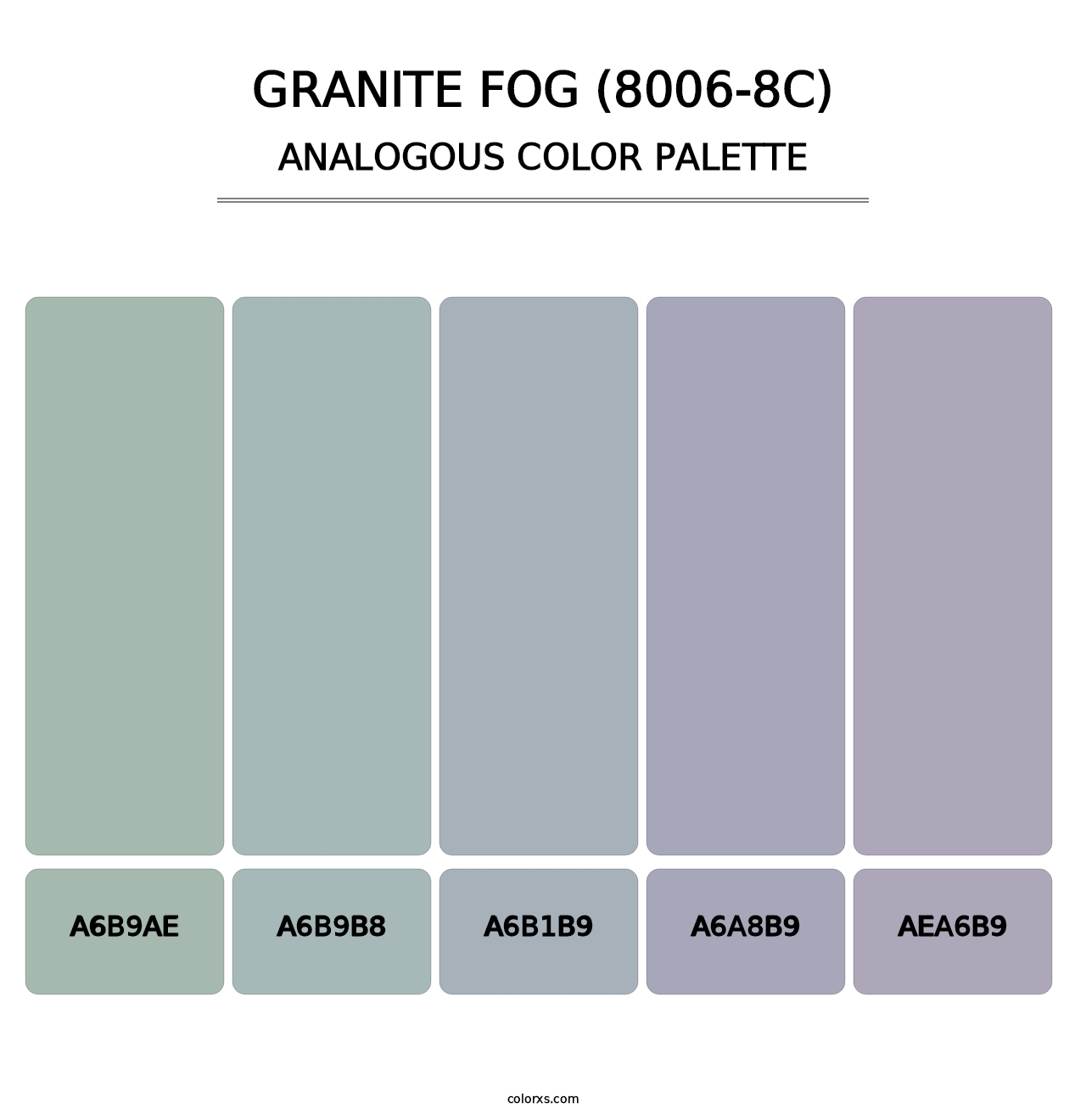 Granite Fog (8006-8C) - Analogous Color Palette