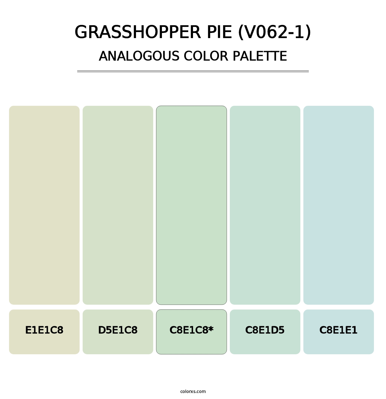Grasshopper Pie (V062-1) - Analogous Color Palette