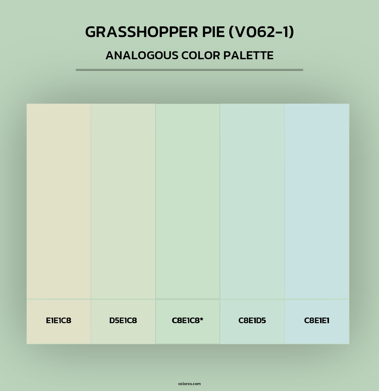 Grasshopper Pie (V062-1) - Analogous Color Palette