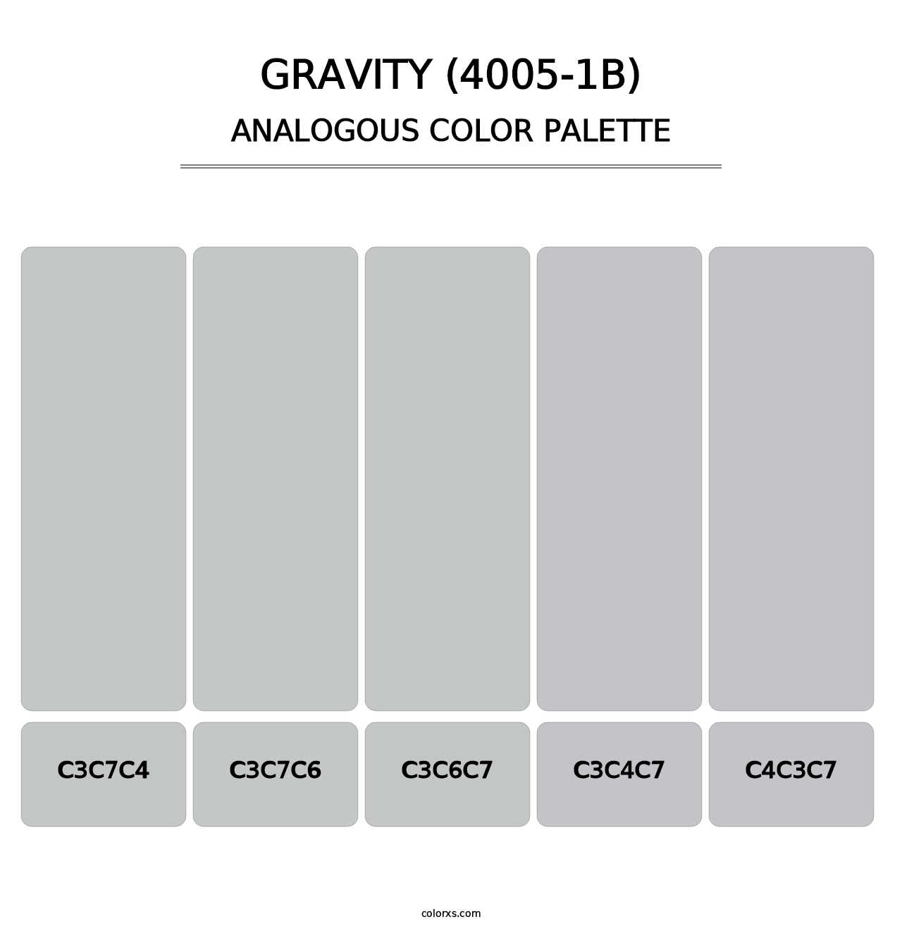 Gravity (4005-1B) - Analogous Color Palette