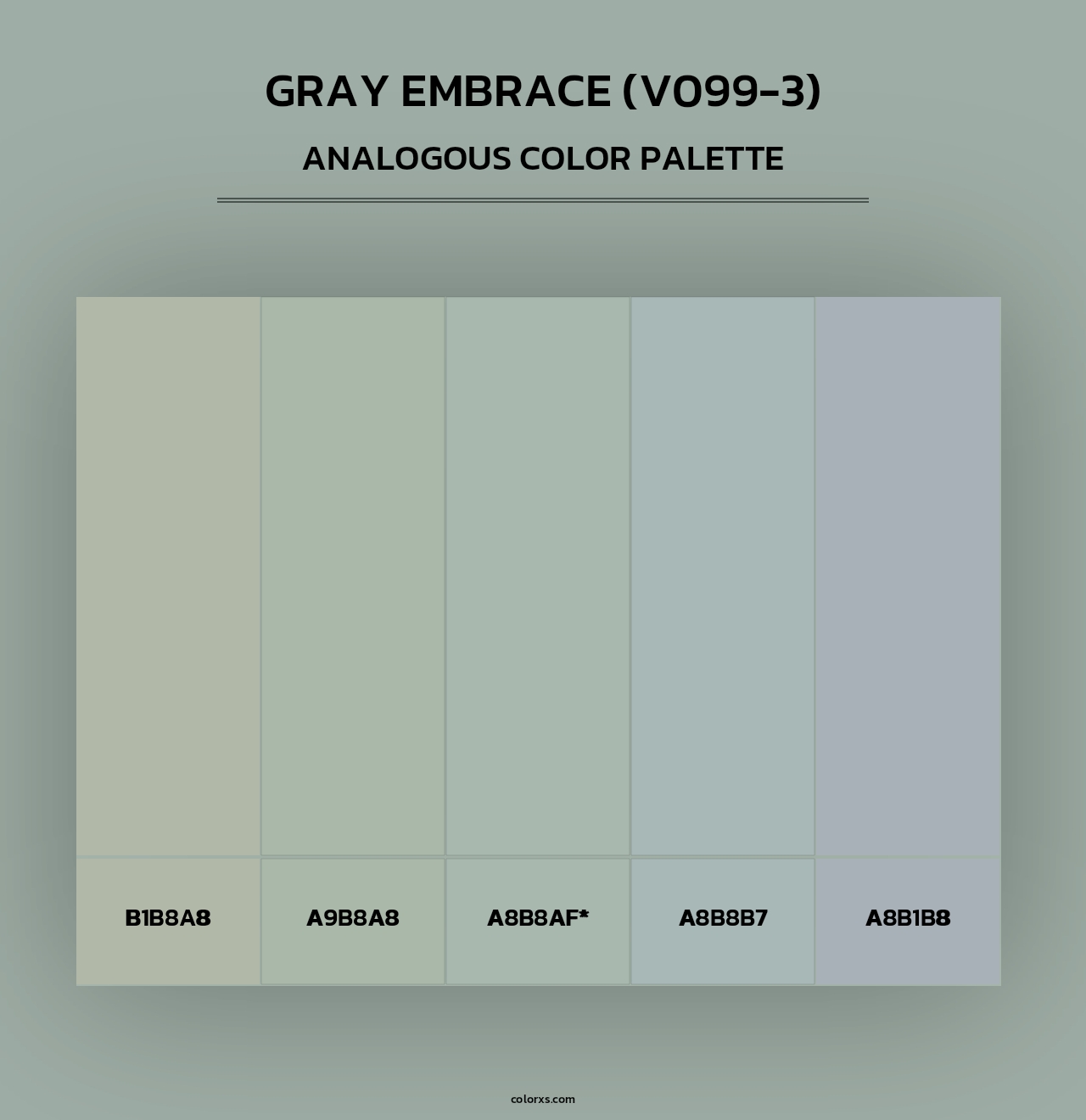 Gray Embrace (V099-3) - Analogous Color Palette