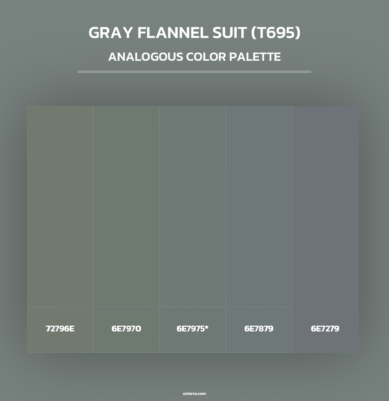 Gray Flannel Suit (T695) - Analogous Color Palette