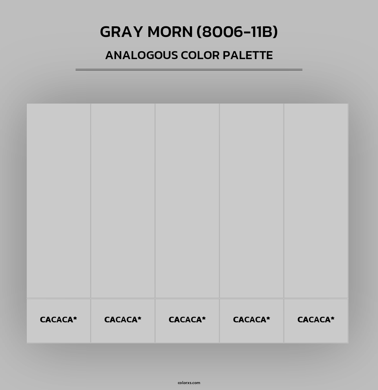 Gray Morn (8006-11B) - Analogous Color Palette