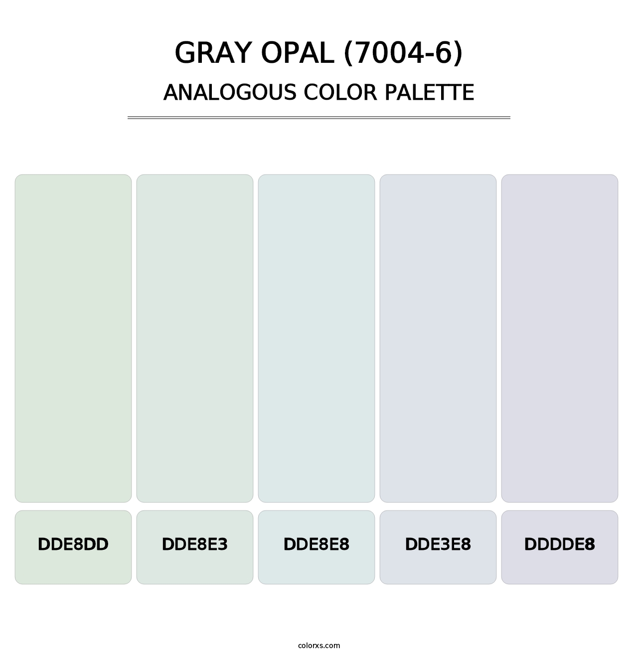 Gray Opal (7004-6) - Analogous Color Palette
