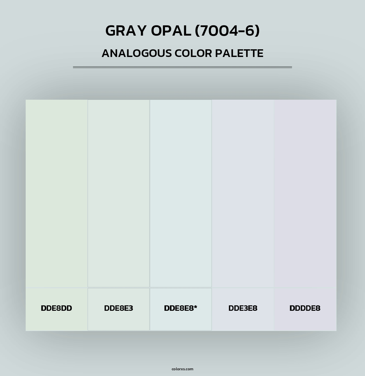 Gray Opal (7004-6) - Analogous Color Palette