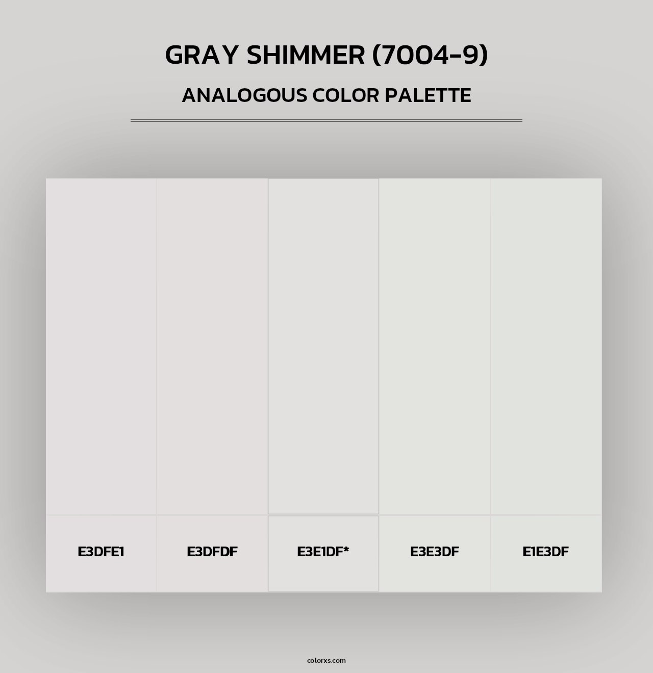 Gray Shimmer (7004-9) - Analogous Color Palette