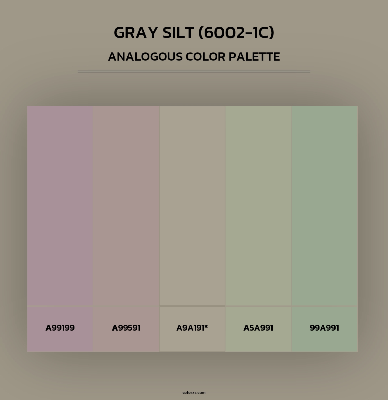 Gray Silt (6002-1C) - Analogous Color Palette