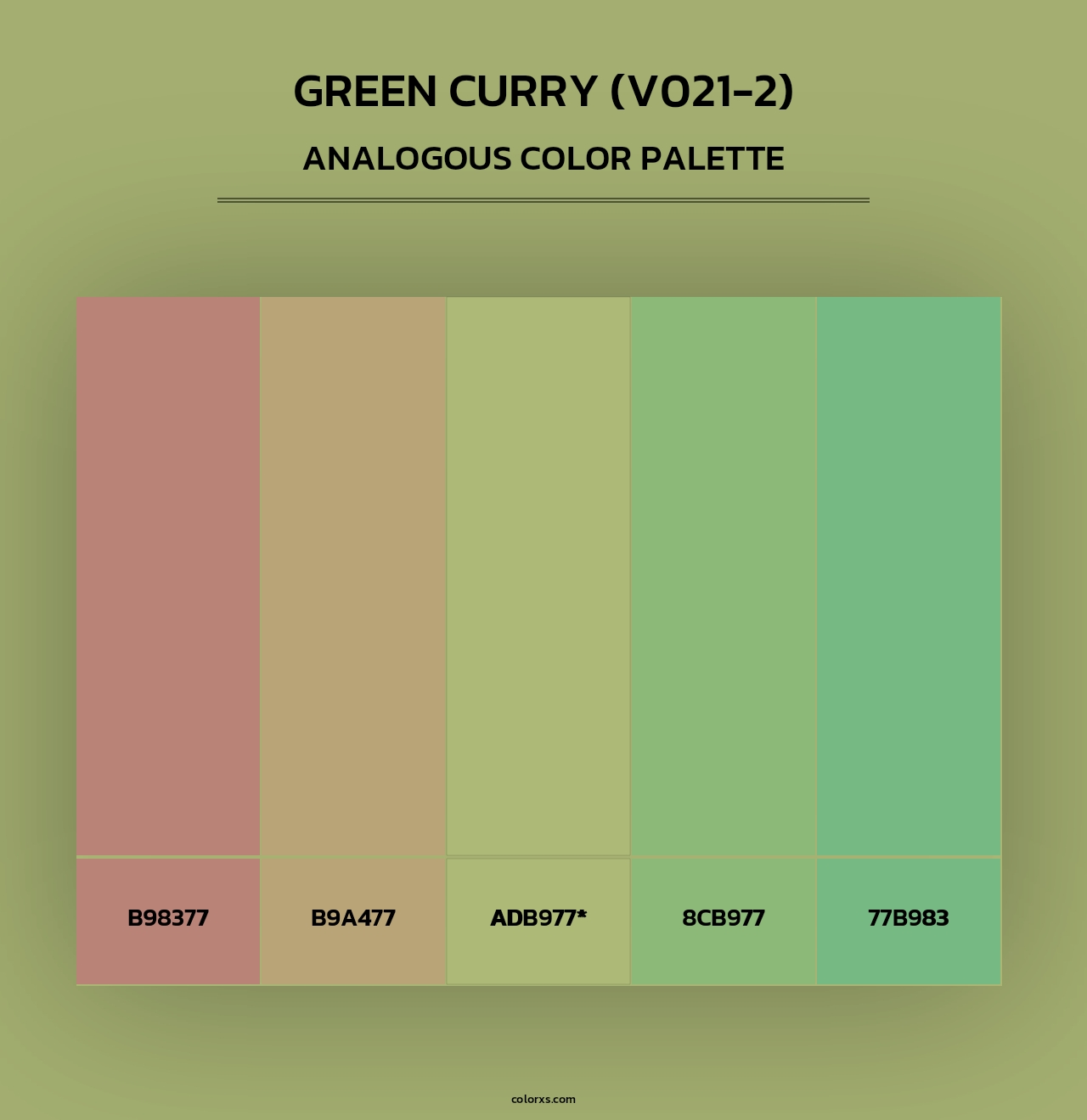 Green Curry (V021-2) - Analogous Color Palette