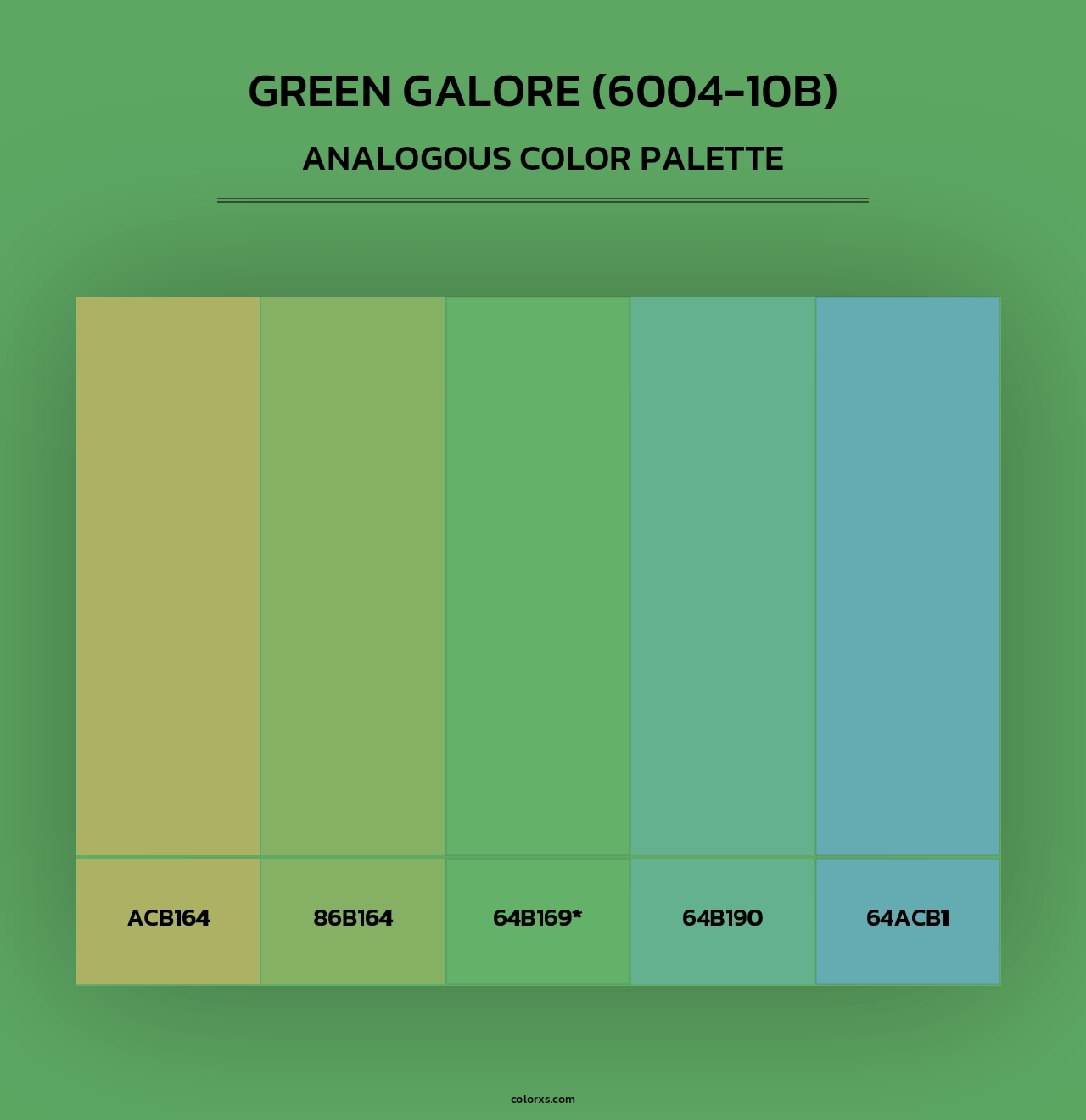 Green Galore (6004-10B) - Analogous Color Palette