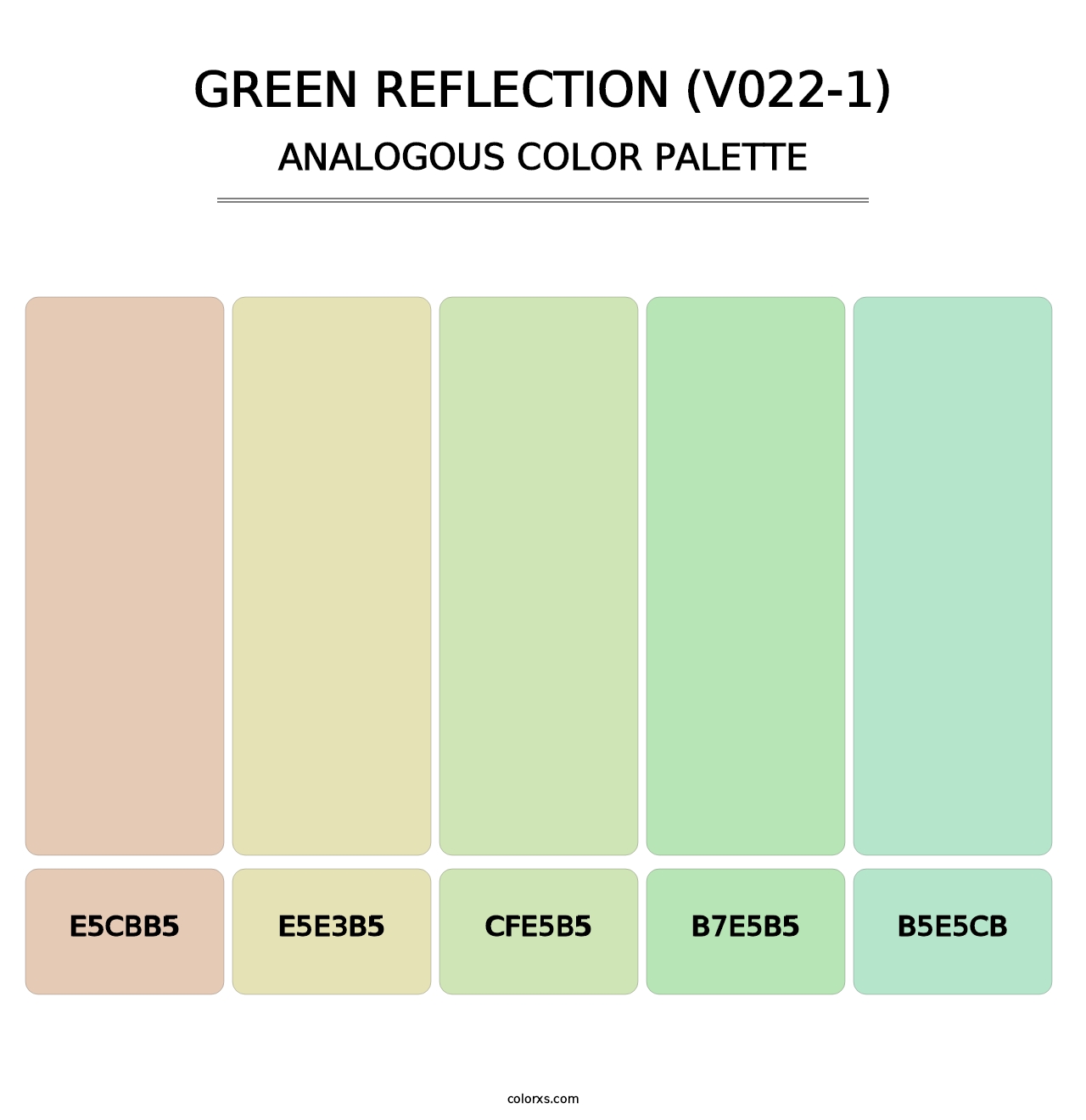 Green Reflection (V022-1) - Analogous Color Palette