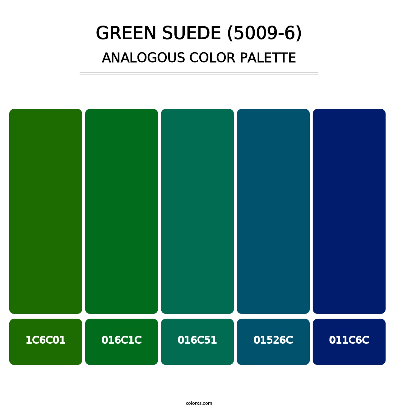 Green Suede (5009-6) - Analogous Color Palette