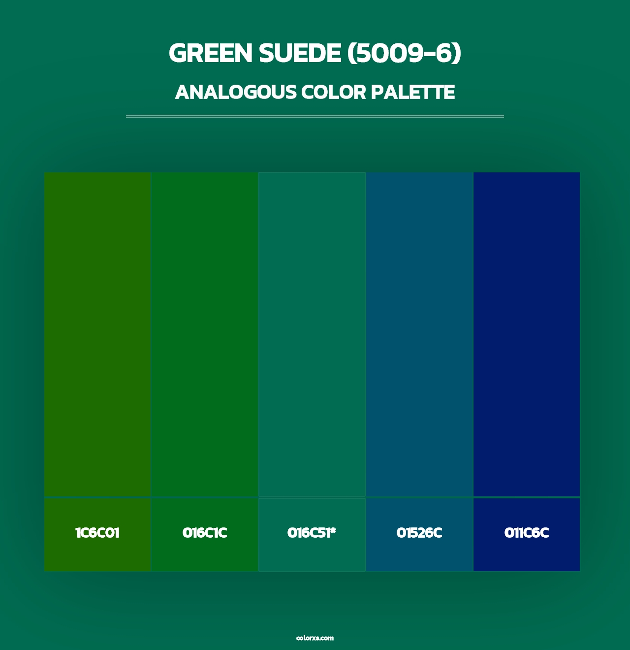 Green Suede (5009-6) - Analogous Color Palette