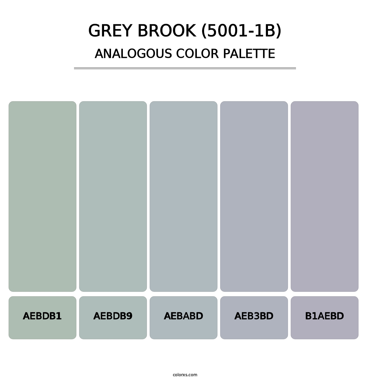 Grey Brook (5001-1B) - Analogous Color Palette
