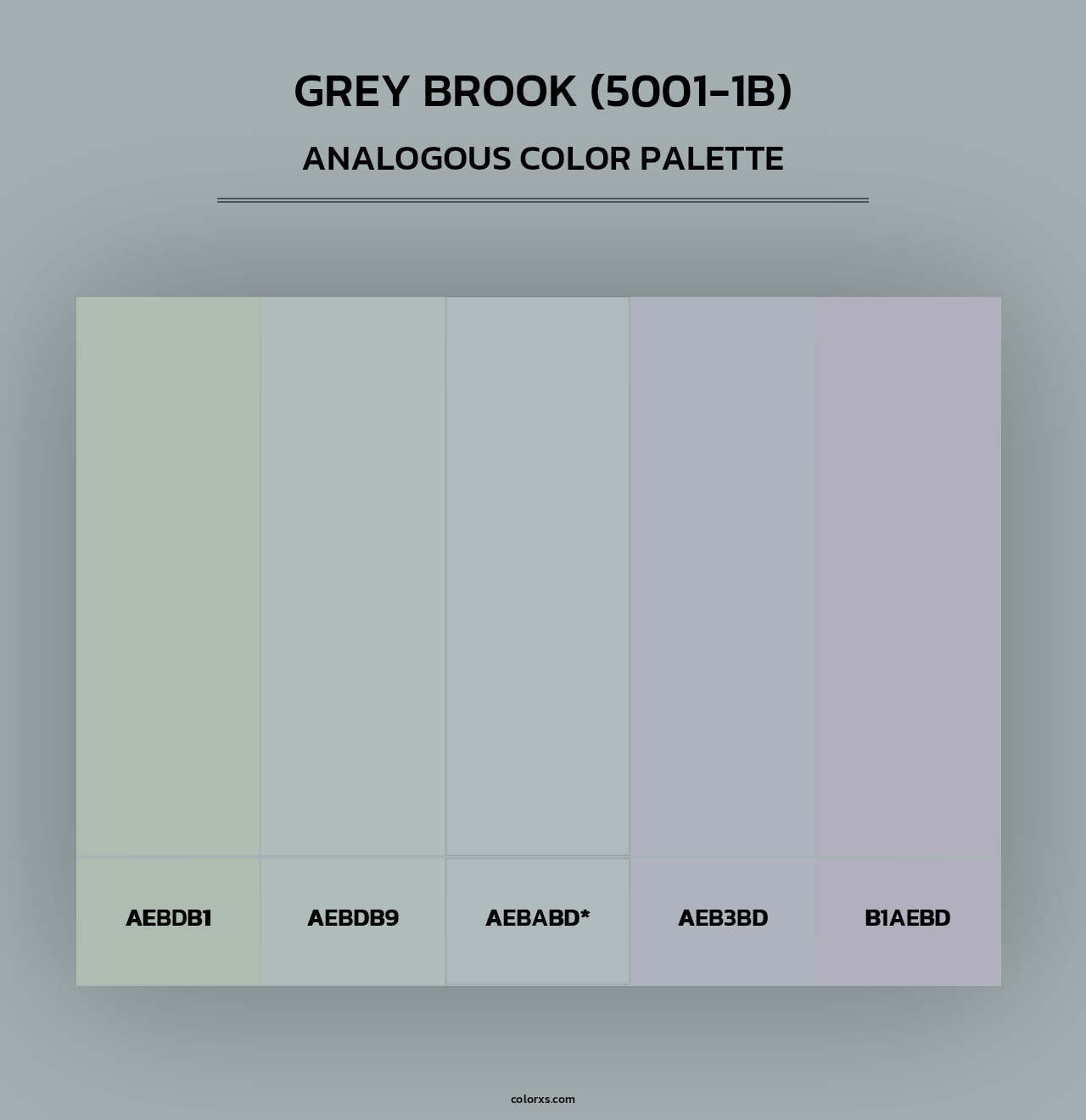 Grey Brook (5001-1B) - Analogous Color Palette