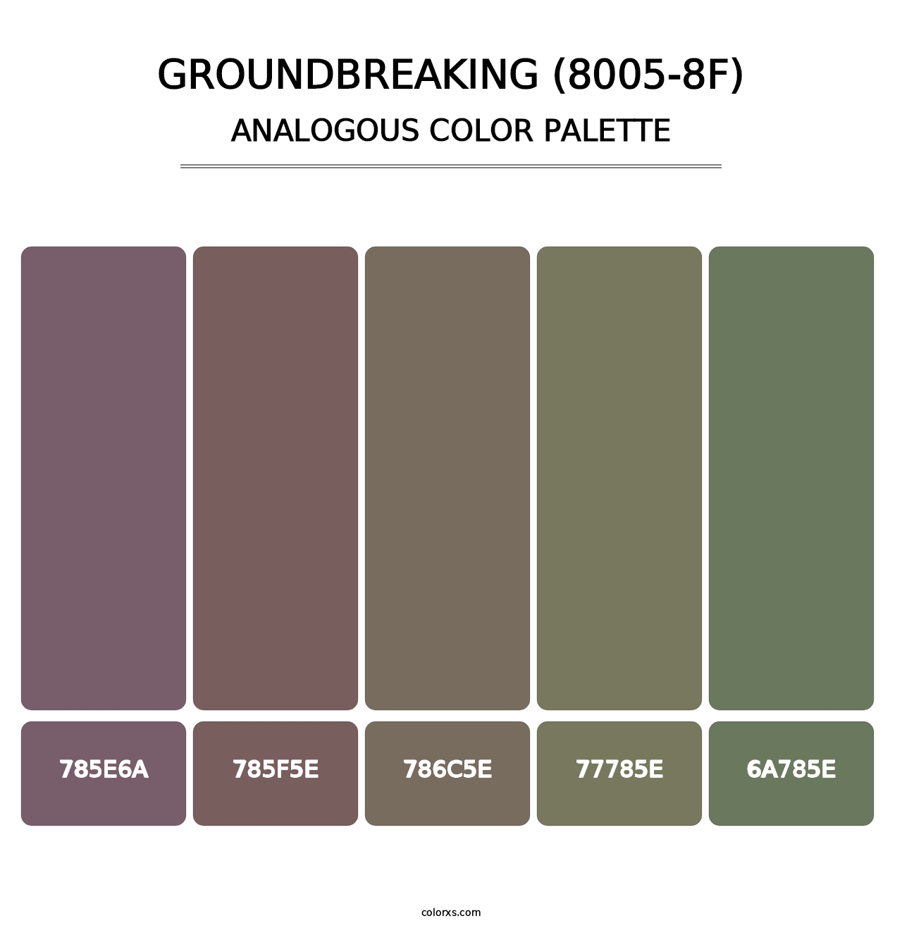 Groundbreaking (8005-8F) - Analogous Color Palette
