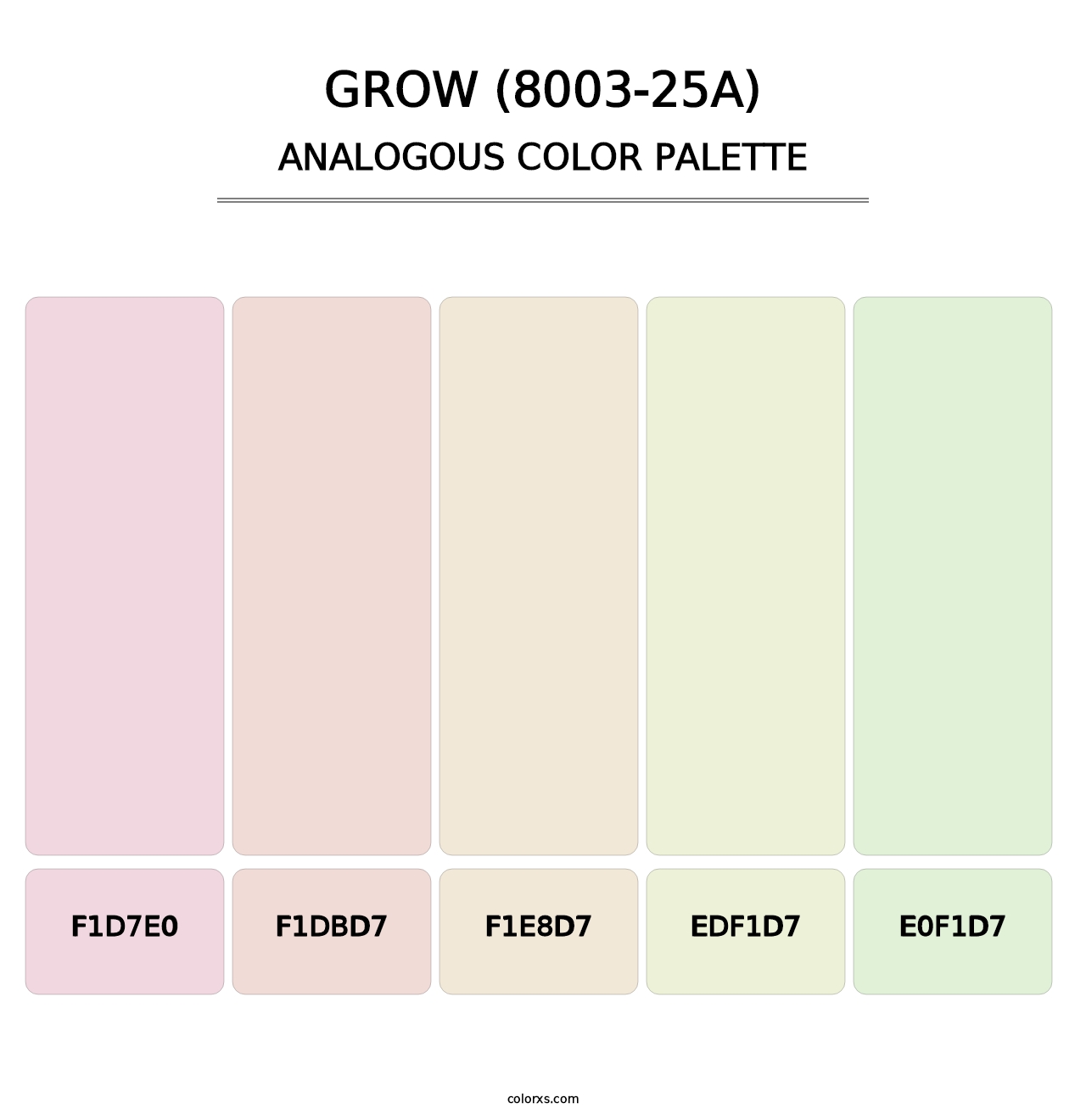 Grow (8003-25A) - Analogous Color Palette