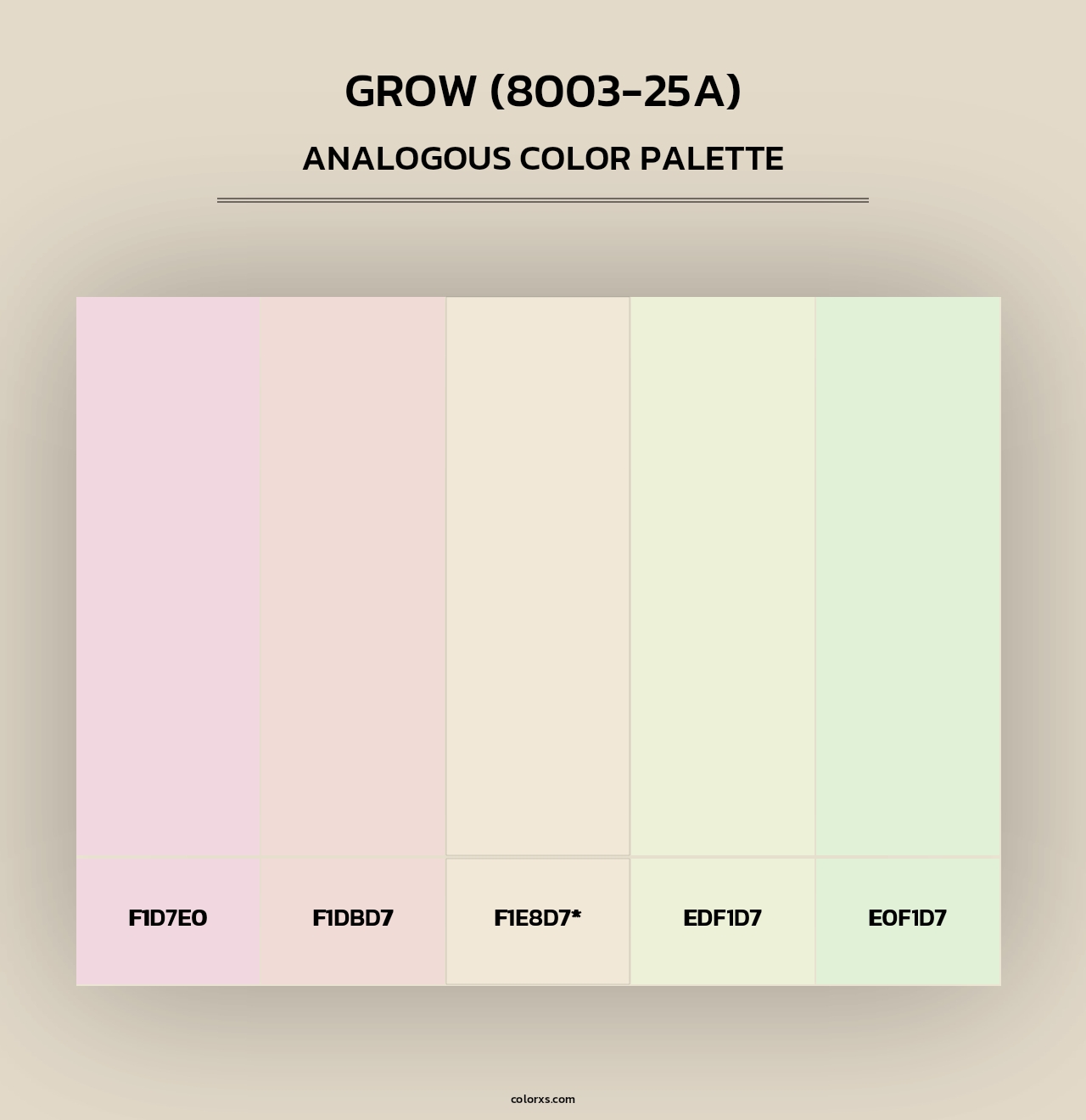 Grow (8003-25A) - Analogous Color Palette