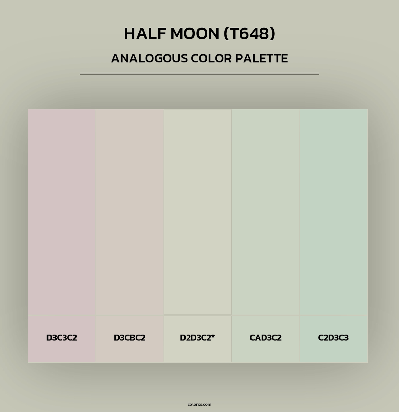 Half Moon (T648) - Analogous Color Palette