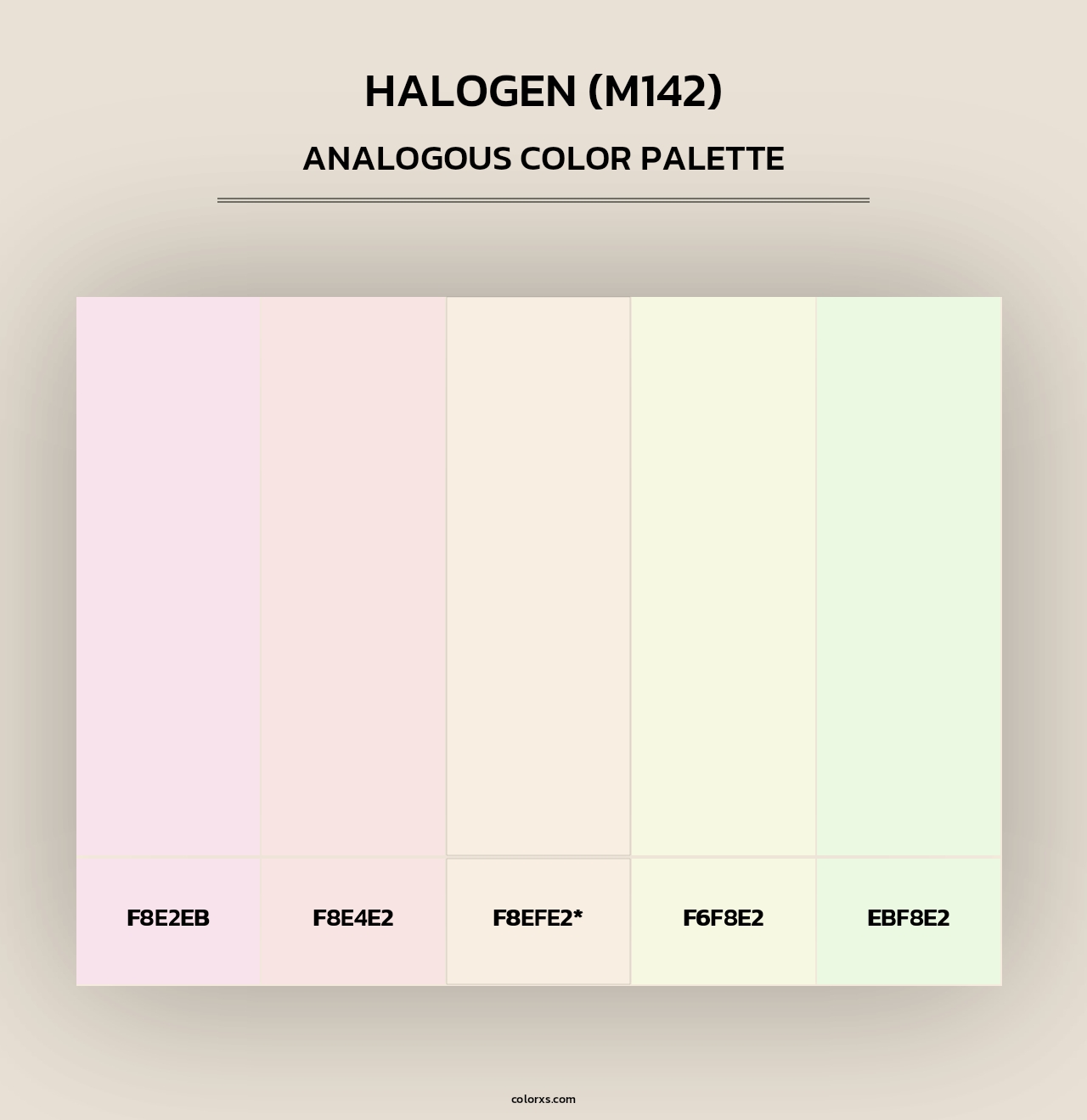 Halogen (M142) - Analogous Color Palette