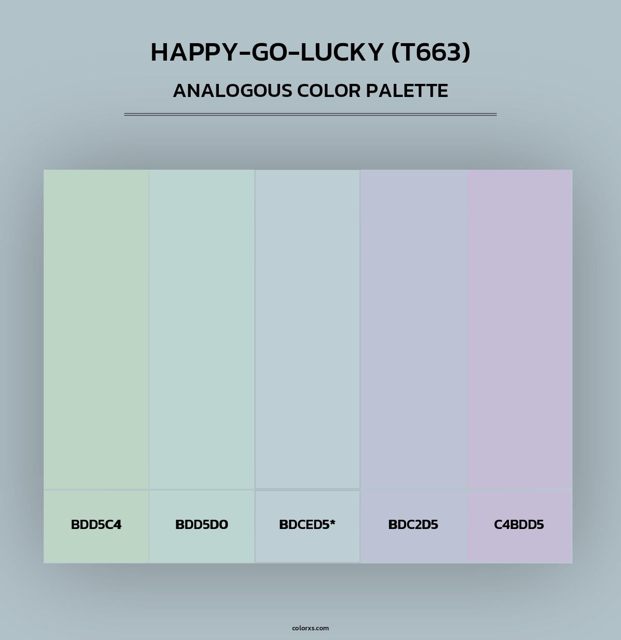 Happy-Go-Lucky (T663) - Analogous Color Palette