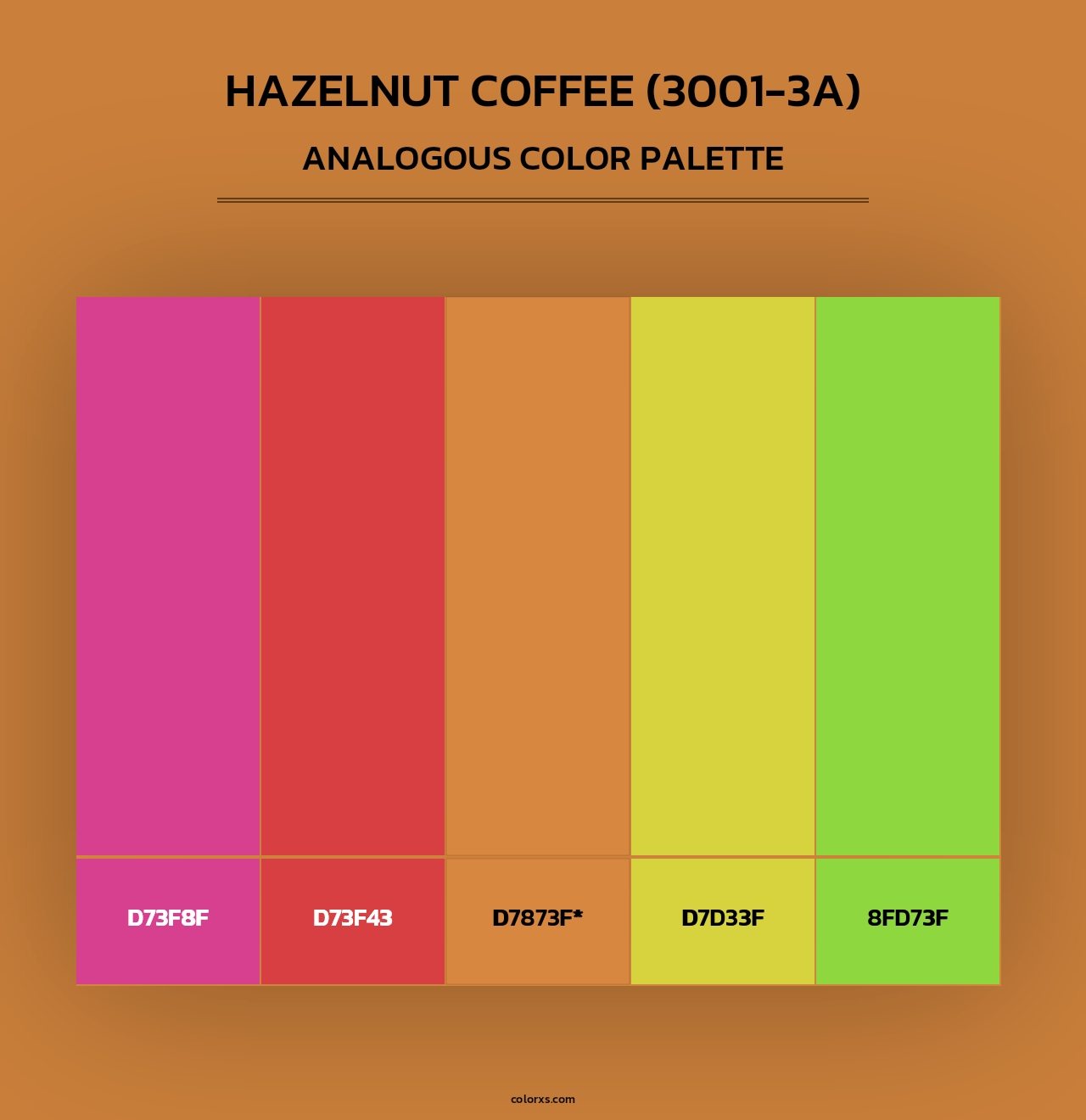 Hazelnut Coffee (3001-3A) - Analogous Color Palette