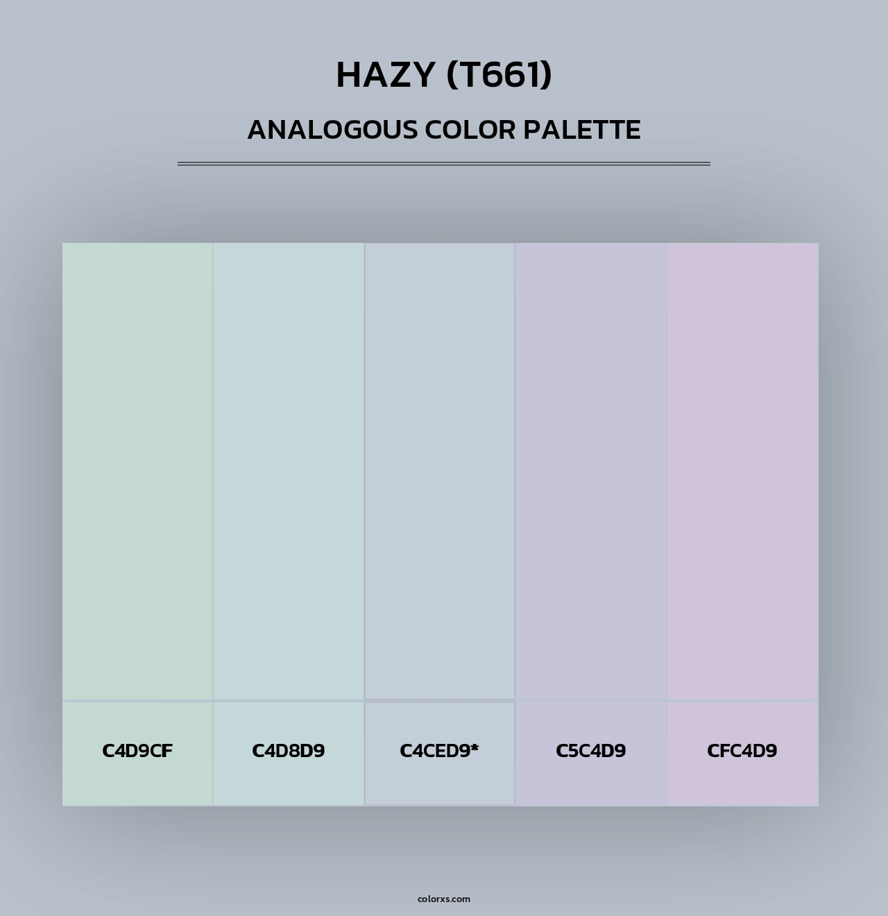 Hazy (T661) - Analogous Color Palette