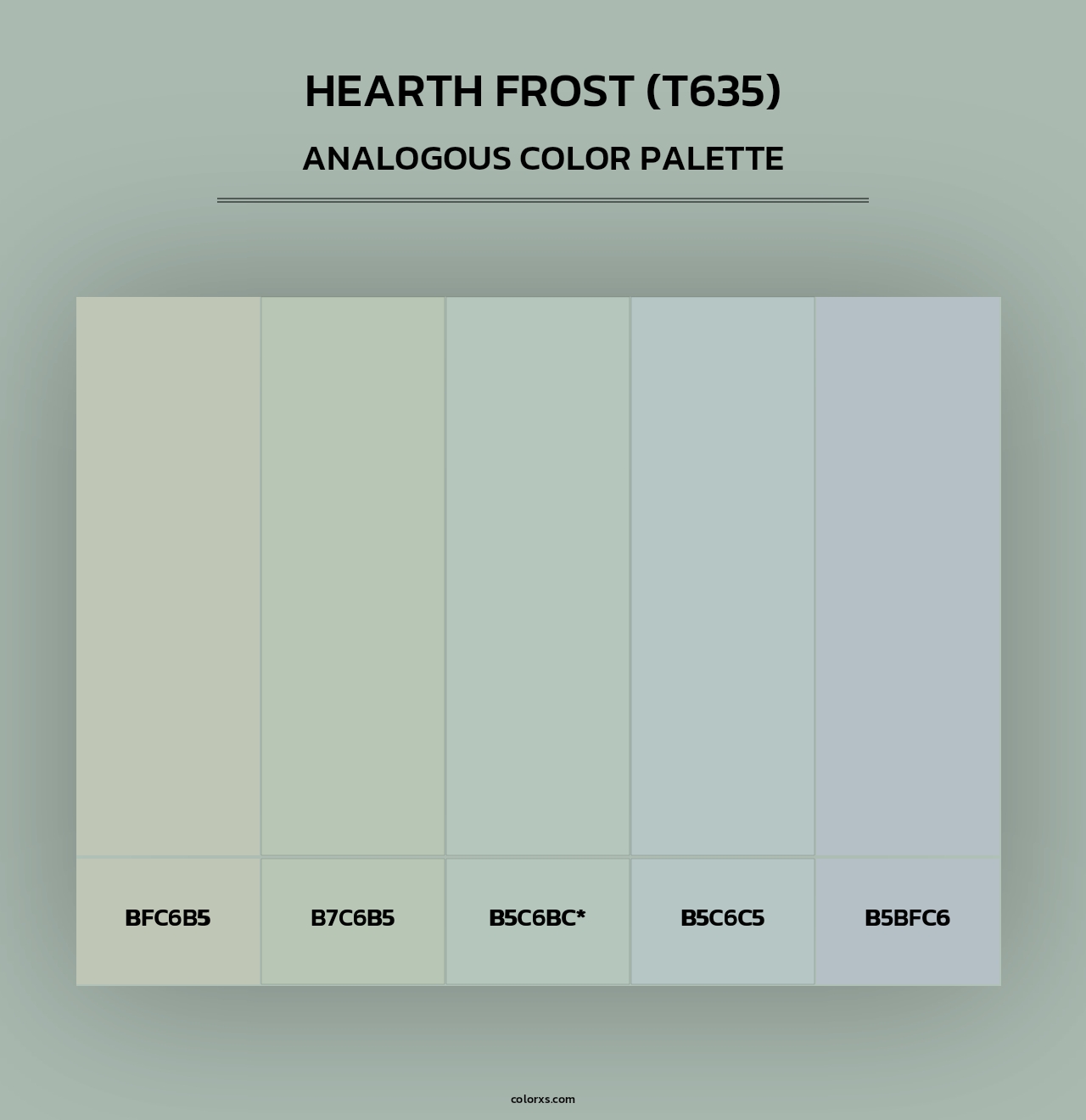 Hearth Frost (T635) - Analogous Color Palette