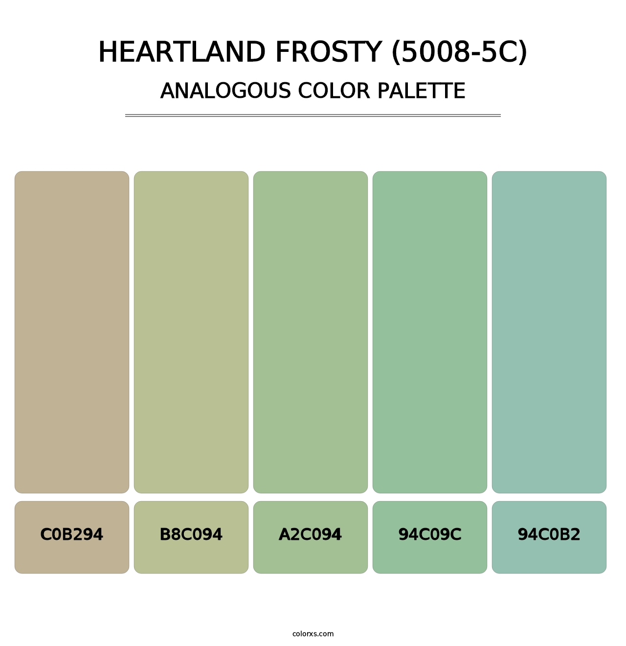 Heartland Frosty (5008-5C) - Analogous Color Palette