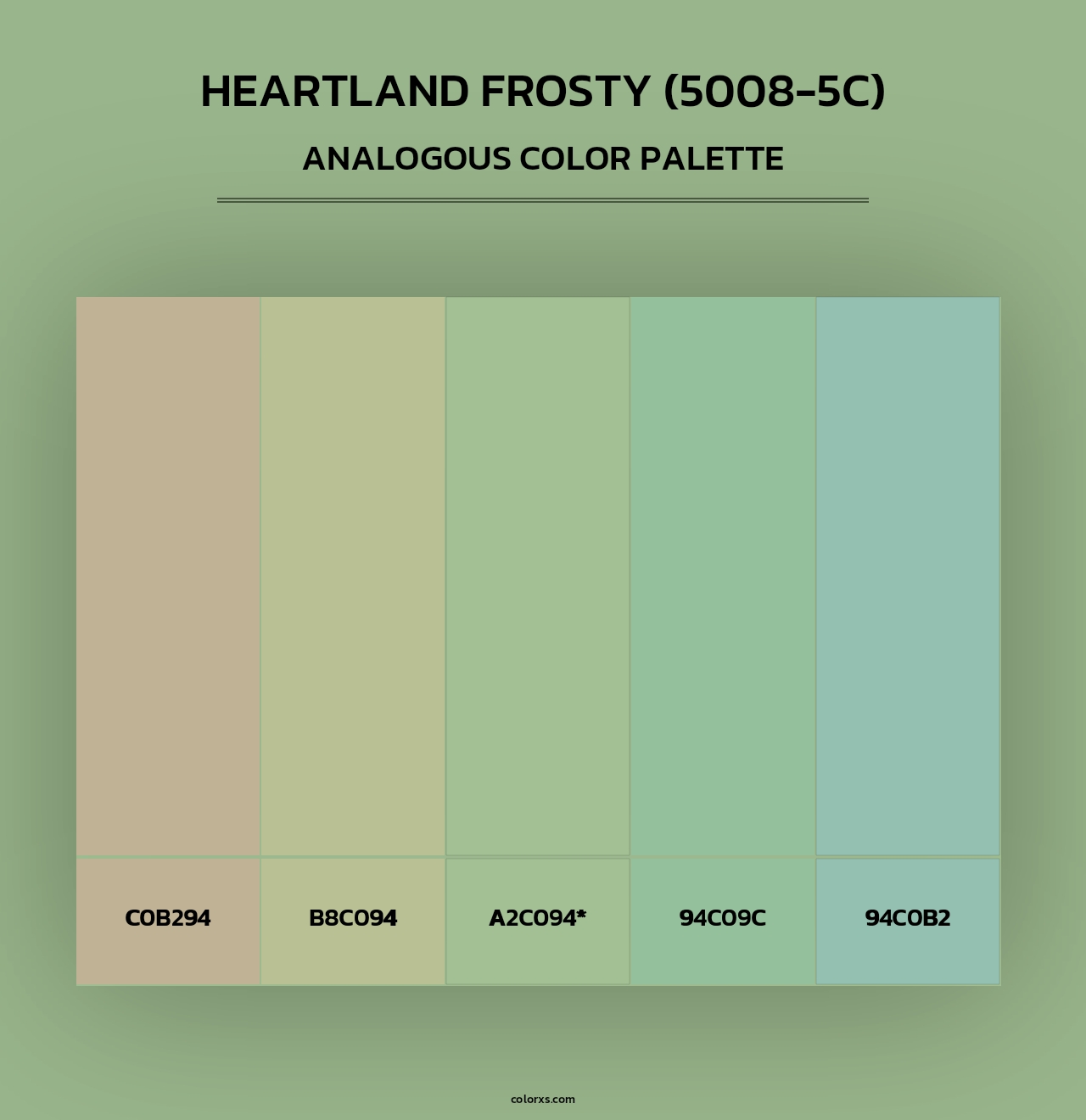 Heartland Frosty (5008-5C) - Analogous Color Palette