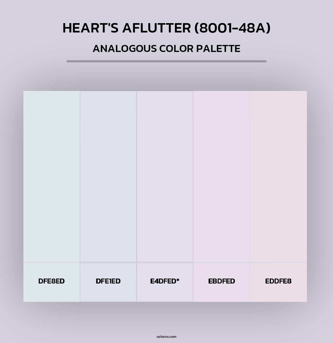 Heart's Aflutter (8001-48A) - Analogous Color Palette