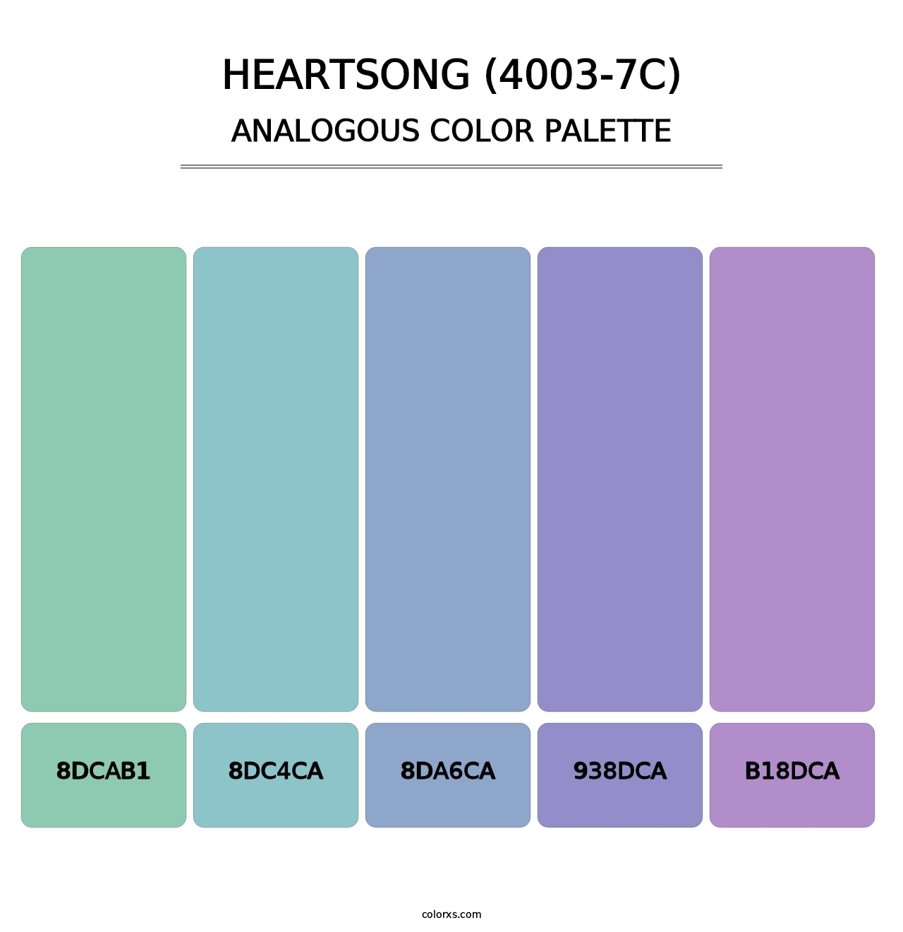Heartsong (4003-7C) - Analogous Color Palette