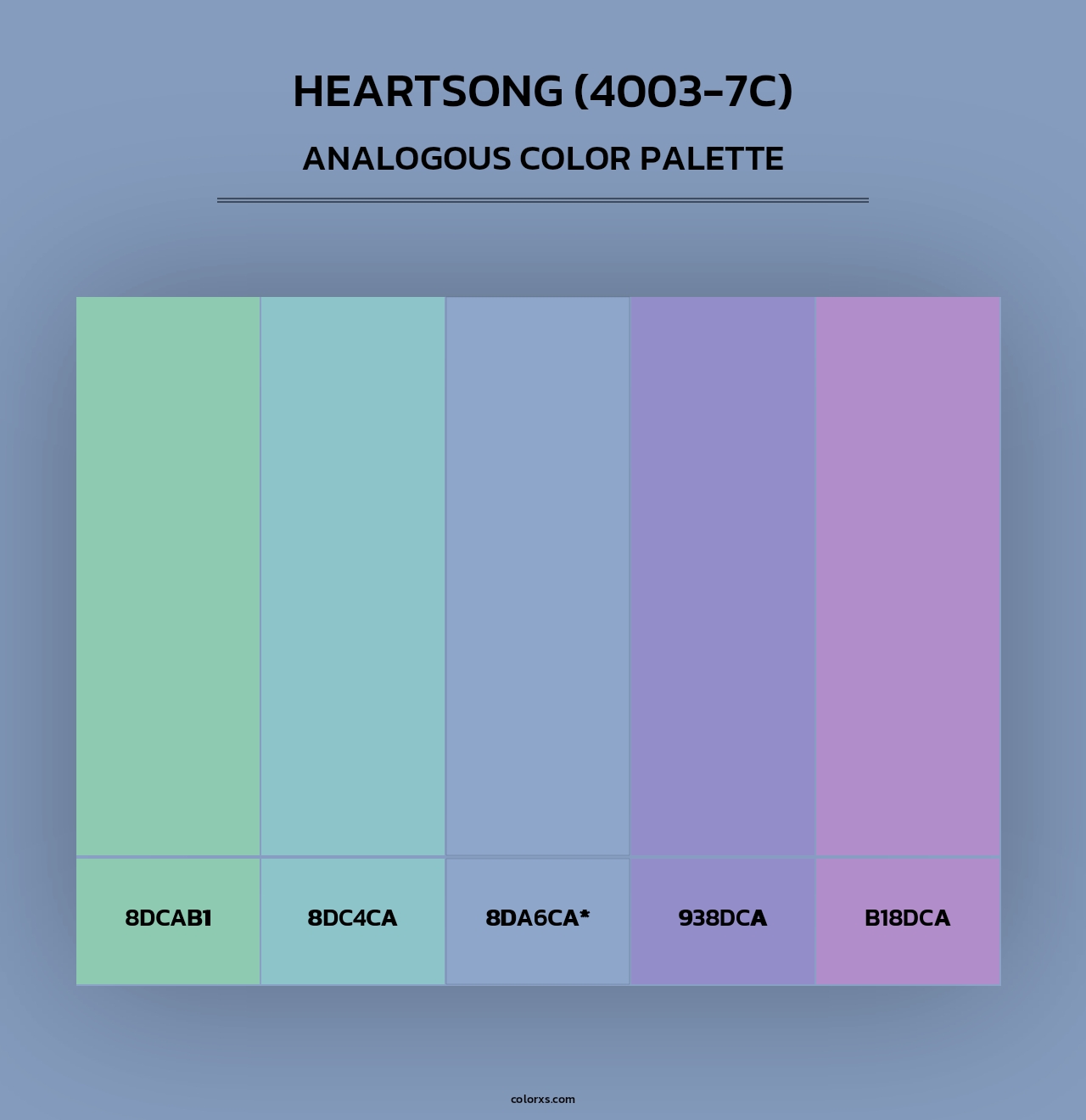 Heartsong (4003-7C) - Analogous Color Palette