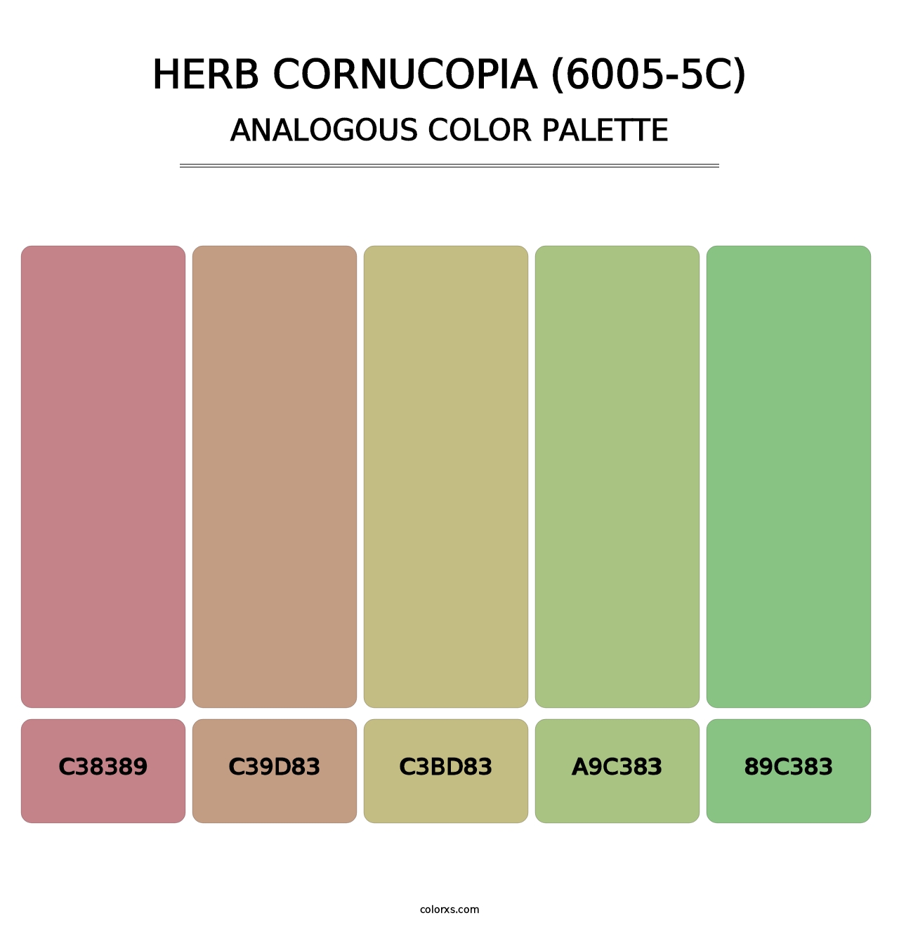 Herb Cornucopia (6005-5C) - Analogous Color Palette