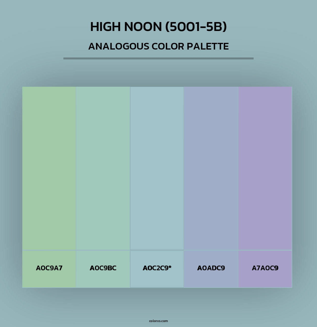 High Noon (5001-5B) - Analogous Color Palette