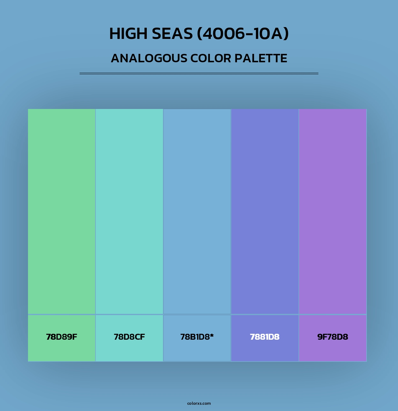 High Seas (4006-10A) - Analogous Color Palette