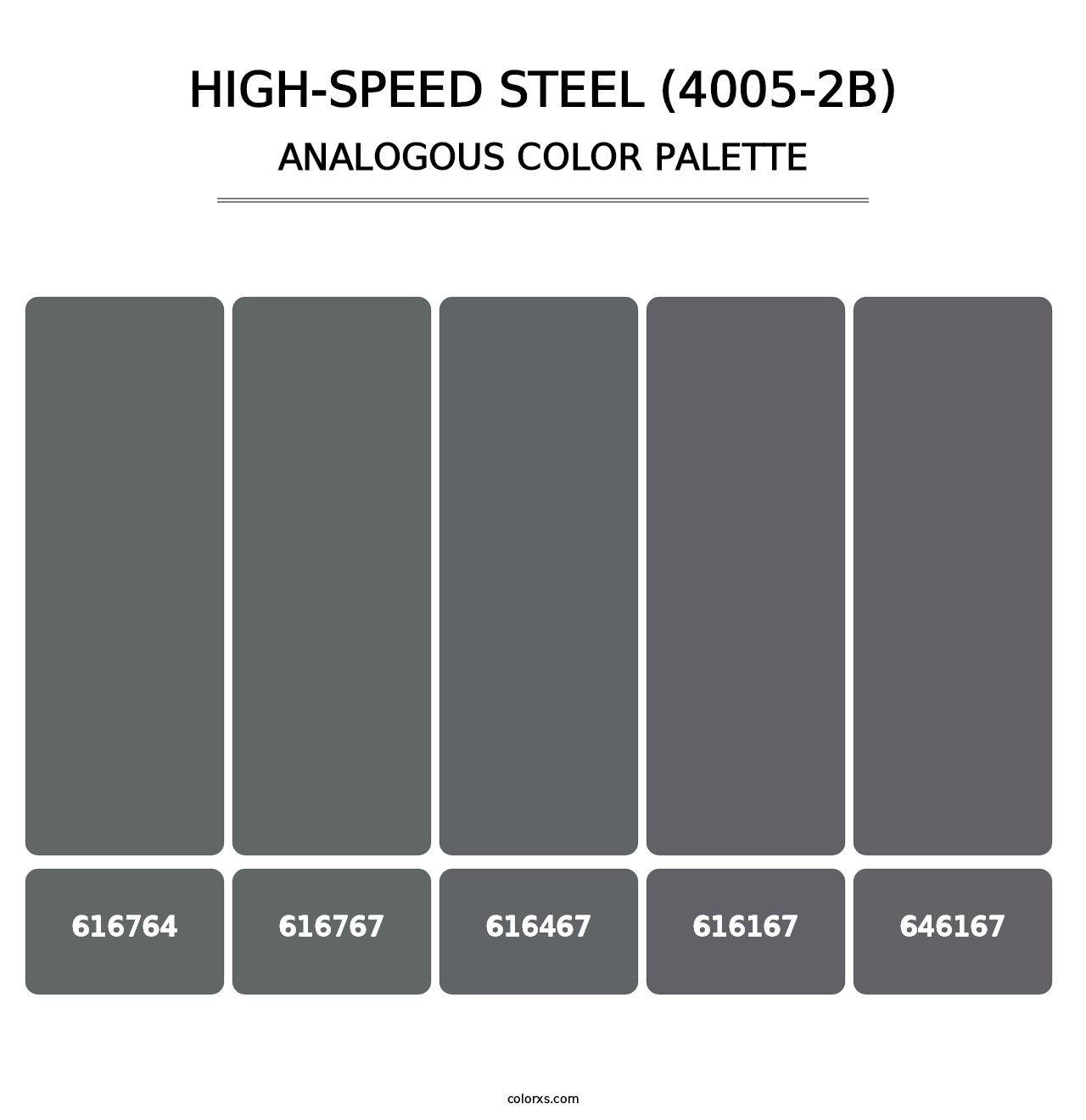 High-Speed Steel (4005-2B) - Analogous Color Palette