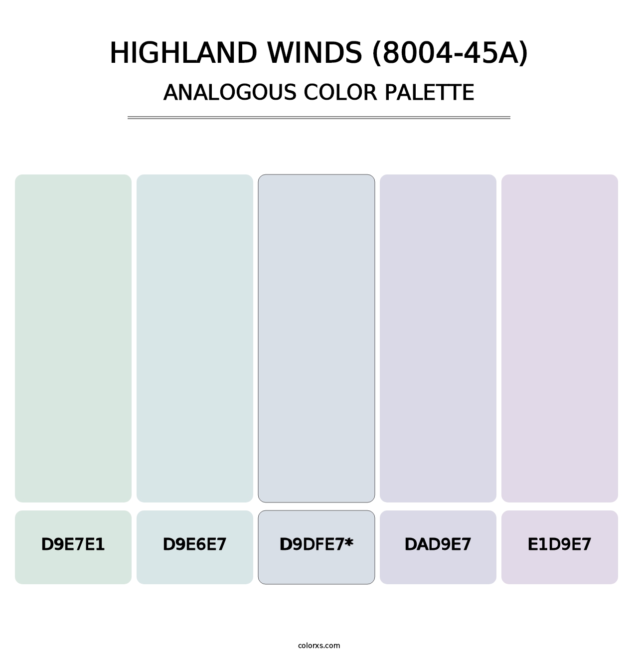 Highland Winds (8004-45A) - Analogous Color Palette