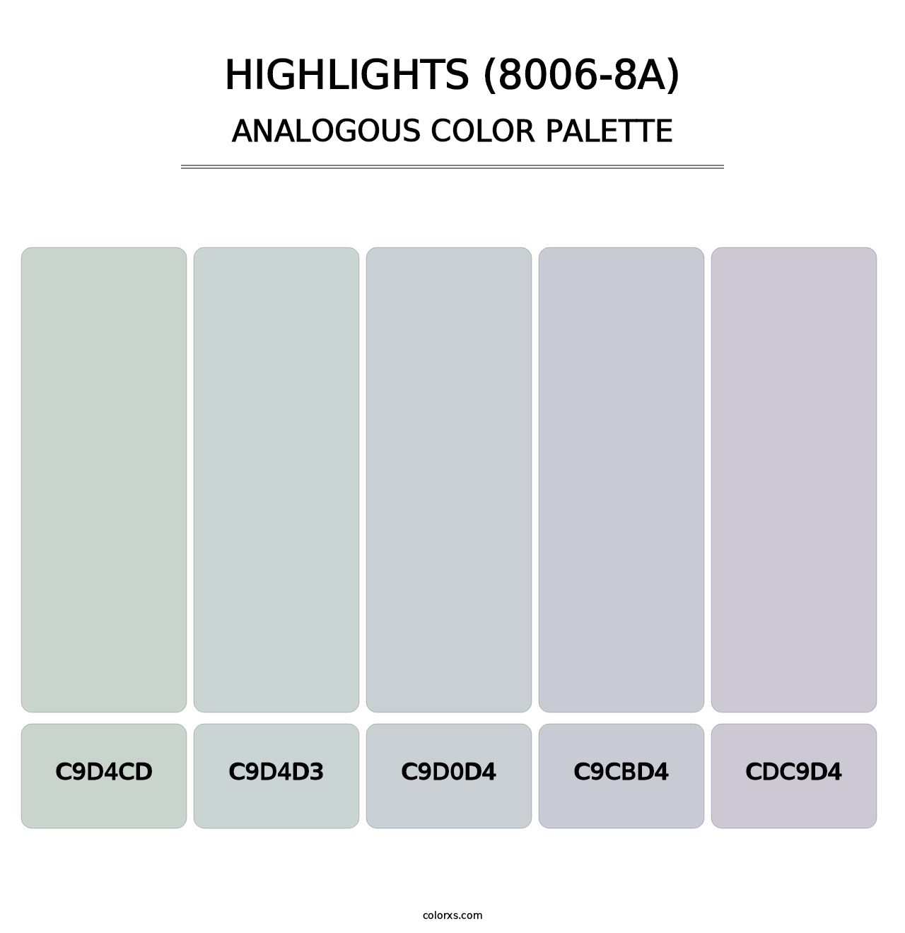 Highlights (8006-8A) - Analogous Color Palette