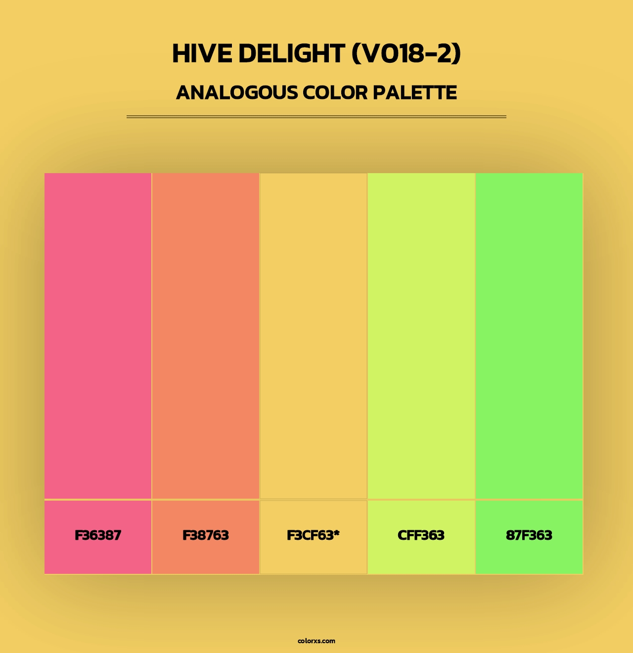 Hive Delight (V018-2) - Analogous Color Palette